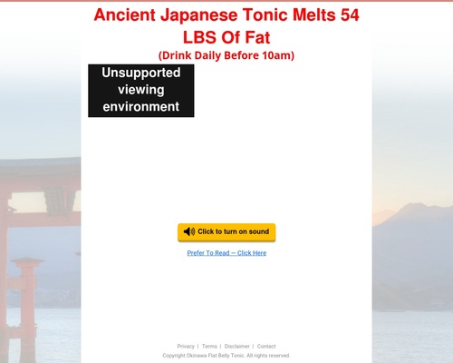 (3) Tonic discovered in Japan for astonishing effect on metabolism