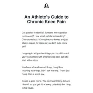 An Athlete’s Guide to Chronic Knee Pain