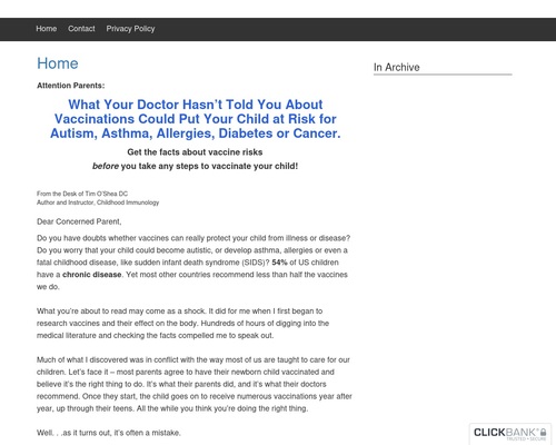 Home - Vaccines Book - Vaccination Is Not Immunization