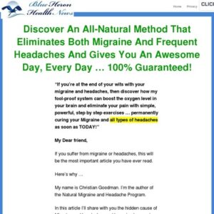 My Manic Migraine cb | Blue Heron Health News