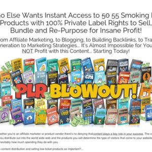 PLR Blowout - 55 Niche eBook Products with Full Private Label Rights