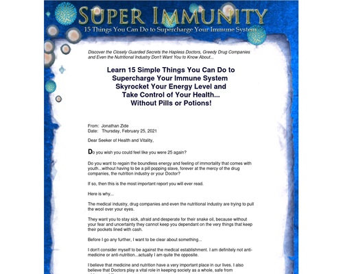 Super Immunity