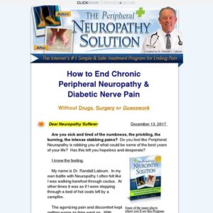 The Neuropathy Solution Solves Your Peripherhal Neuropathy Pain