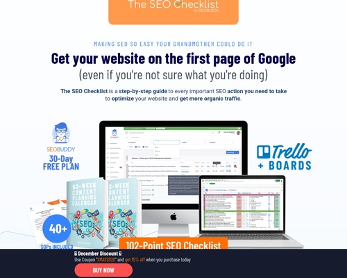The SEO Checklist - Get to page one of Google the easier way