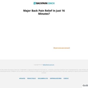 This Unusual Method Relieves Years of Upper AND Lower Back Pain…