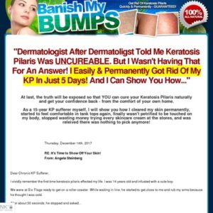 100% Natural Keratosis Pilaris Cure - BanishMyBumps.com
