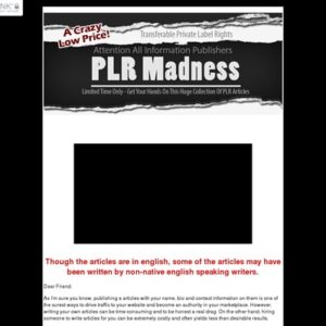 300000 PLR Articles - Limited Time Special Offer