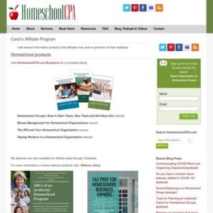 Carol’s Affiliate Program | HomeschoolCPA.com