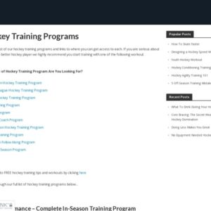 Hockey Training Programs - Workout Programs For Hockey Players