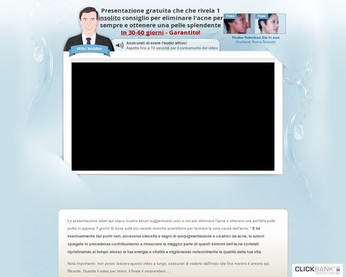 Mai Piu Acne (tm): Acne No More (tm) In Italian! New Animated Video!