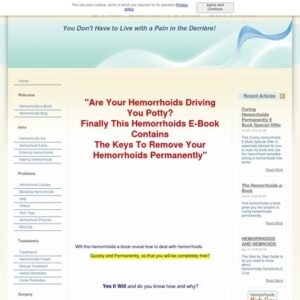 The Hemorrhoids e-Book