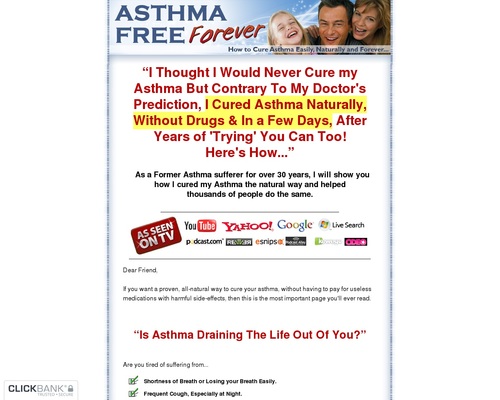Asthma Relief Forever - How to Cure Asthma Easily, Naturally and Forever