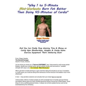 Bodyweight Exercises- Lightning Speed Fitness Program