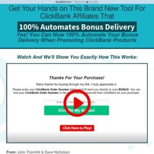 ClickBank Bonus Automator &mdash; ClickBank Bonus Automator