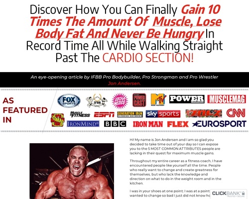 Deepwater Method - Ifbb Pro-bodybuilder Jon Andersen.