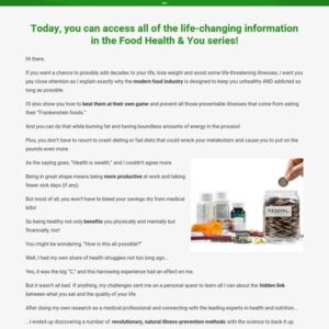 Food, Health, & You - Live Longer, Prevent & Reverse Illness