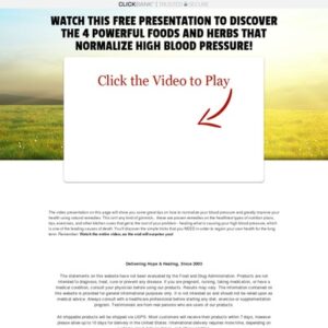 Free High Blood Pressure Presentation