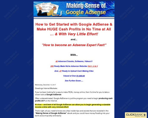 Making Sense of Google Adsense - Become an Adsense Expert
