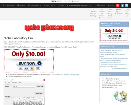 Niche Laboratory Pro: Niche Research Software For Professional Bloggers
