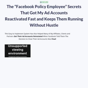 Secure Your Facebook Ad Accounts Training 60% OFF!