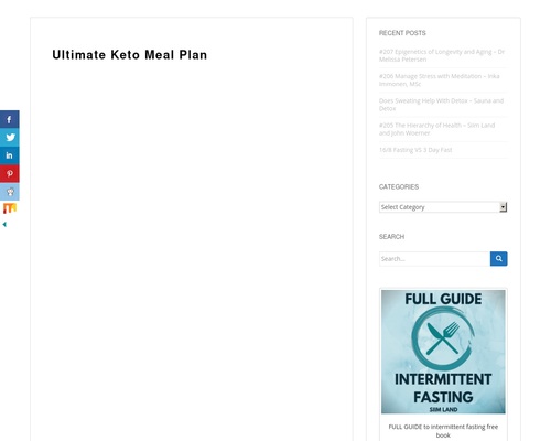 Ultimate Keto Meal Plan - Siim Land