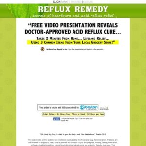 Acid Reflux Cure, Acid Reflux Treatment, Cure Acid Reflux, Cure Heartburn, and GERD Treatment