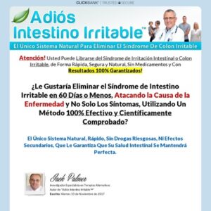 Adios Intestino Irritable. 100% De Comision!