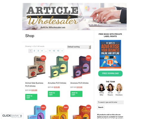 Article Wholesaler — Done-for-You Content and Articles with Private Label Rights