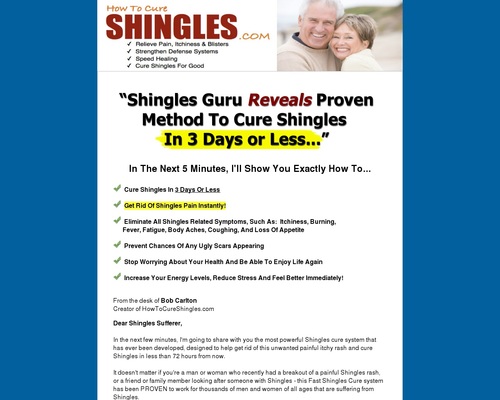 Fast Shingles Cure - The #1 Shingles Treatment Method Available