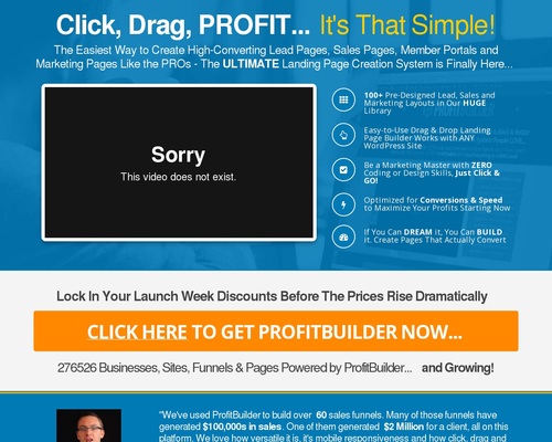 ProfitBuilder - The #1 Drag & Drop Marketing Page Builder for WordPress