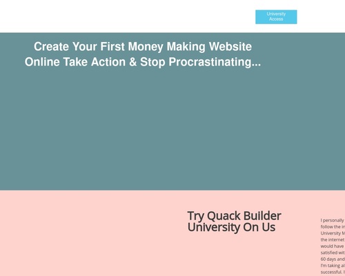 Quack Builder University - Learn How To Make A Website - Learn How To Make A Professional Website