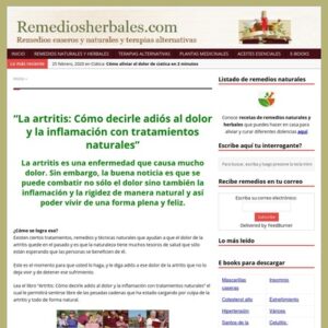 Remedios Herbales Y Tratamientos Naturales