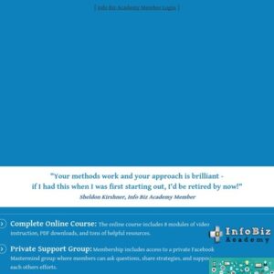 The Bestselling Course To Create A Profitable Info-product Business!