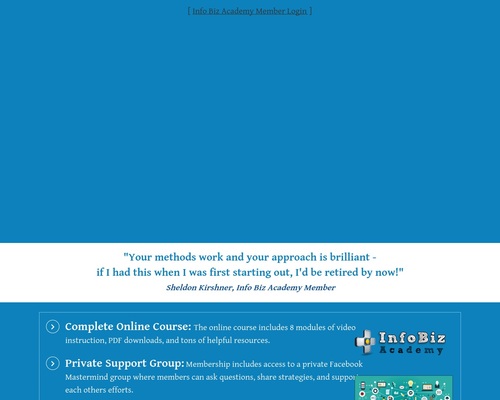 The Bestselling Course To Create A Profitable Info-product Business!