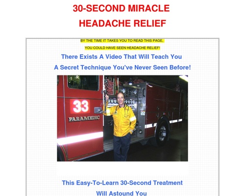 Headache Relief For Headache Pain in 30 Seconds!