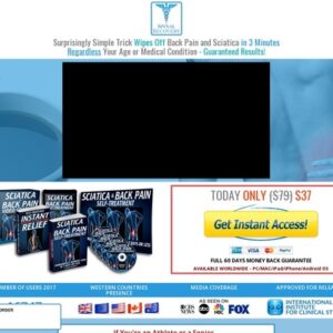 Great Back Pain & Sciatica Video And PDF Program
