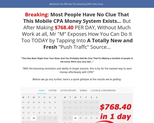 Mobi Profitrace 3.0 – FE Offer Page |