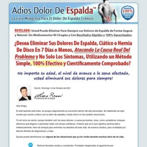 Adios Dolor De Espalda - Ciatica.
