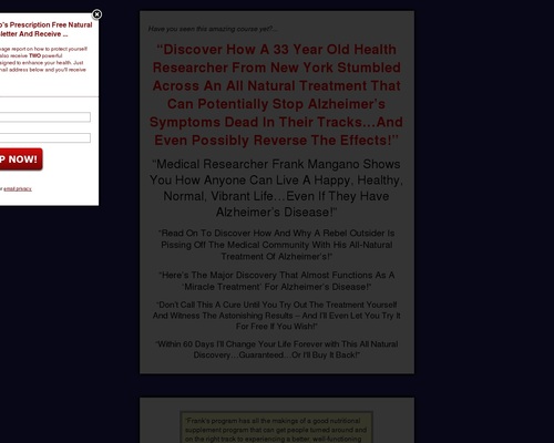 Treat Alzheimer's Disease Naturally