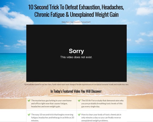 10 Second Trick To Defeat Exhaustion, Headaches, Chronic Fatigue & Unexplained Weight Gain