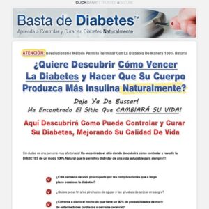 Domine Su Diabetes. 100% de Comision!