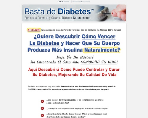 Domine Su Diabetes. 100% de Comision!