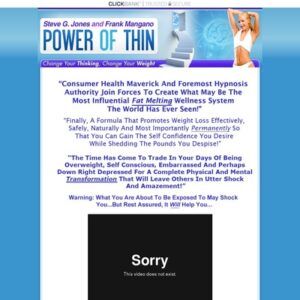 Power of Thin :: Steve G. Jones & Frank Mangano