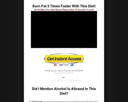 The Ketogenic Diet/ Low-Carb Diet - Alcohol is allowed in this diet!