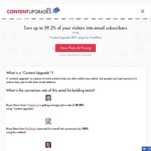 Content Upgrades PRO: Turn Your Readers Into Email Subscribers