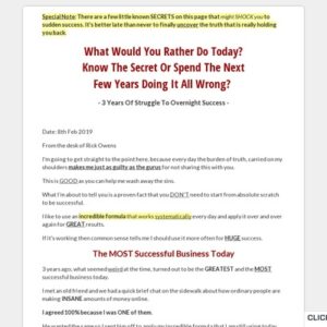 The Secret Partner Program