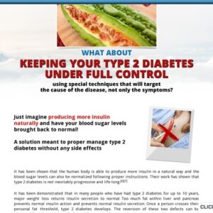Fight against diabetes with a 30 days natural program