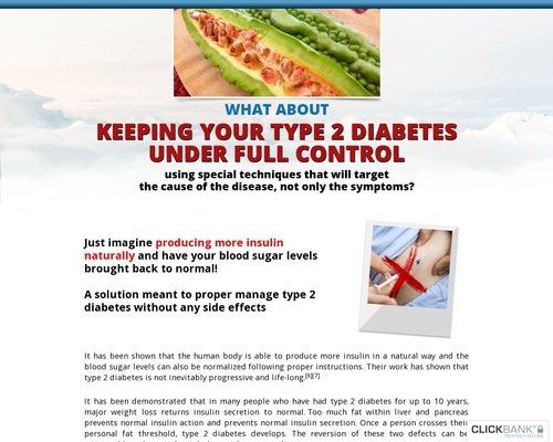 Fight against diabetes with a 30 days natural program