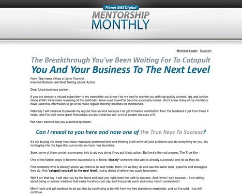John Thornhill's Digital Mentorship Monthly.