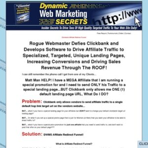 DWMS Clickbank Affiliate Redirect Funnel
